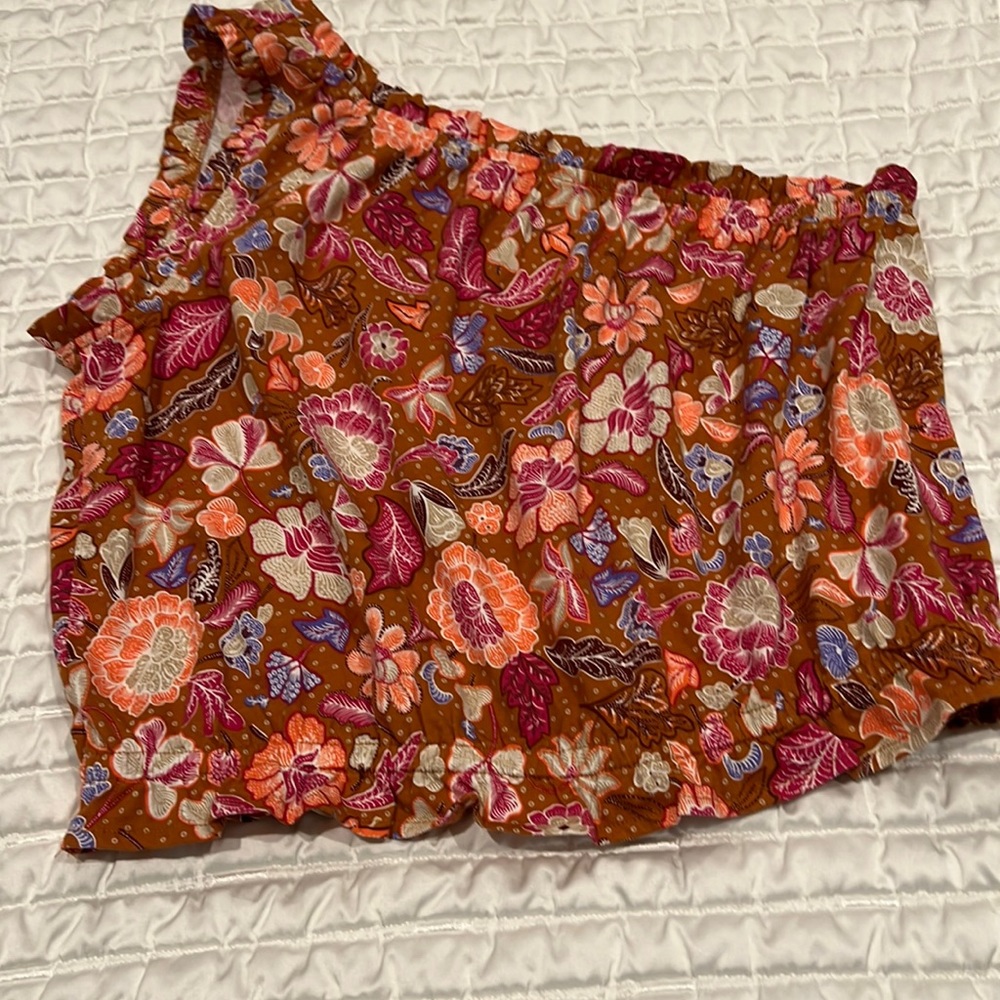 Ann Taylor one shoulder top.